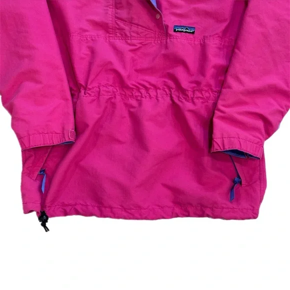 Vintage 80's Patagonia Mountain Anorak Pink Purple Trim Women's Size 10 - Picture 3 of 10